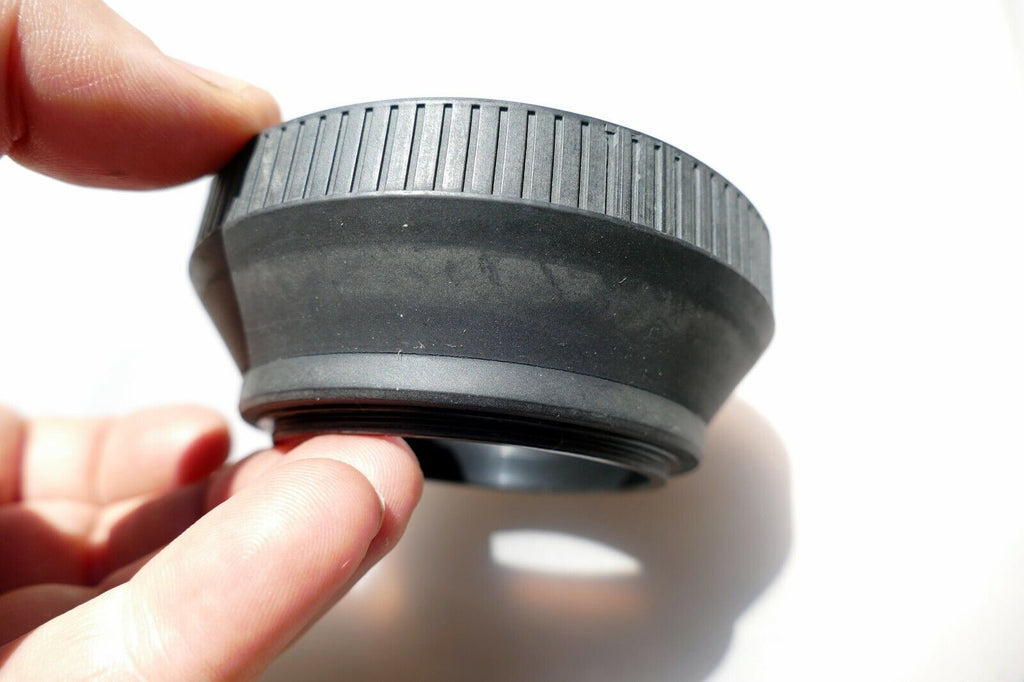 62mm Lens Rubber Hood shade double threaded for  telephoto zoom
