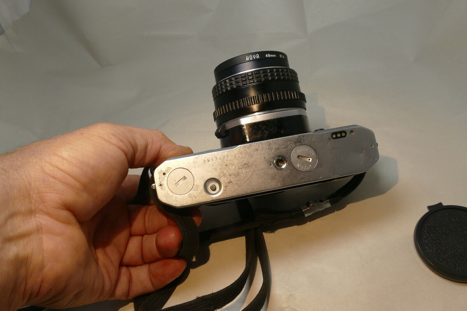 Pentax MX 35mm SLR Camera Kit w/ 50mm SMC F2 PK Lens - 3 F stops overexposes