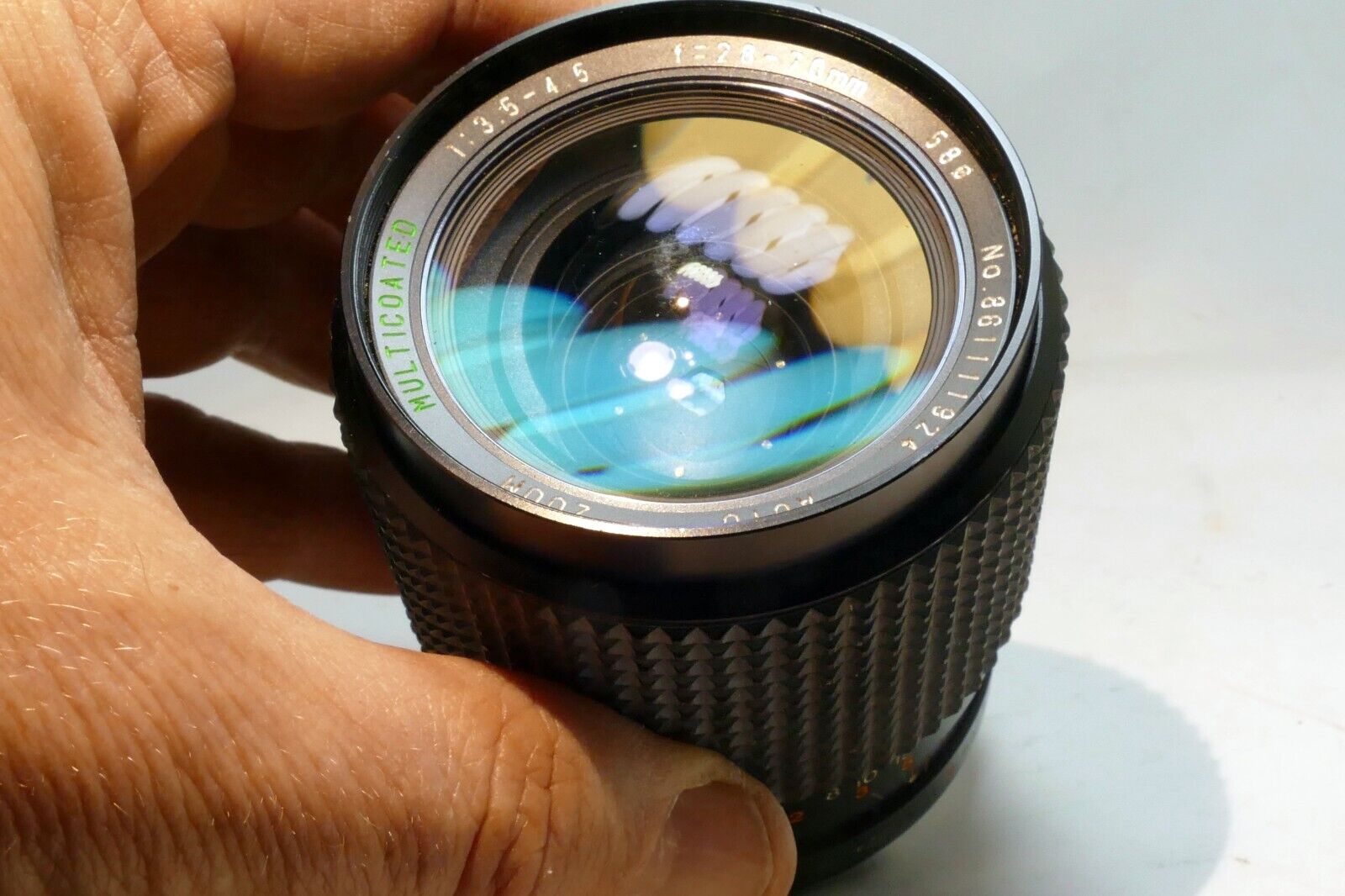 Sears 28-70mm f3.5-4.5 for PENTAX K KR manual focus lens - With separation haze