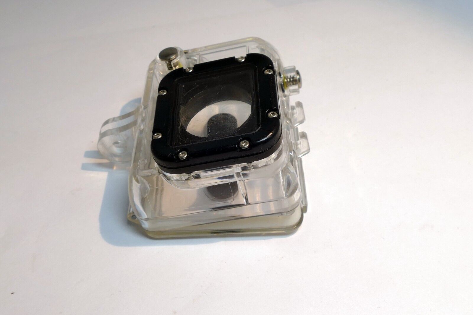 GoPro Hero 3 plastic housing case - - -  missing back plate lock buckle AS IS