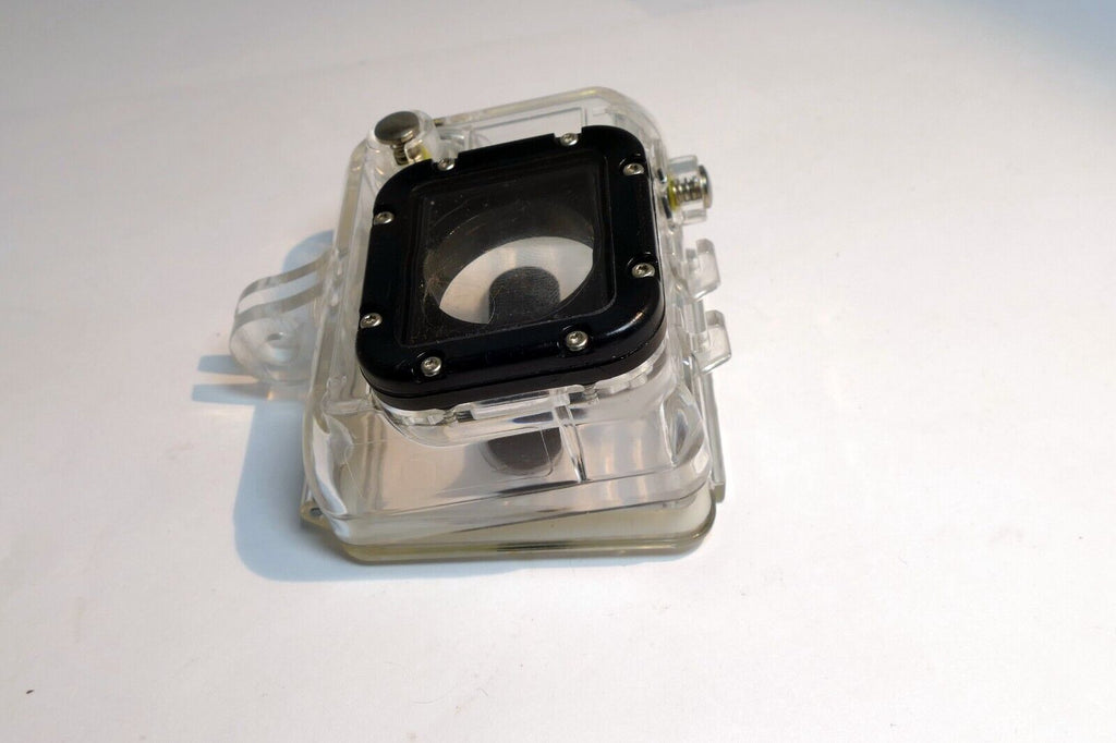 GoPro Hero 3 plastic housing case - - -  missing back plate lock buckle AS IS