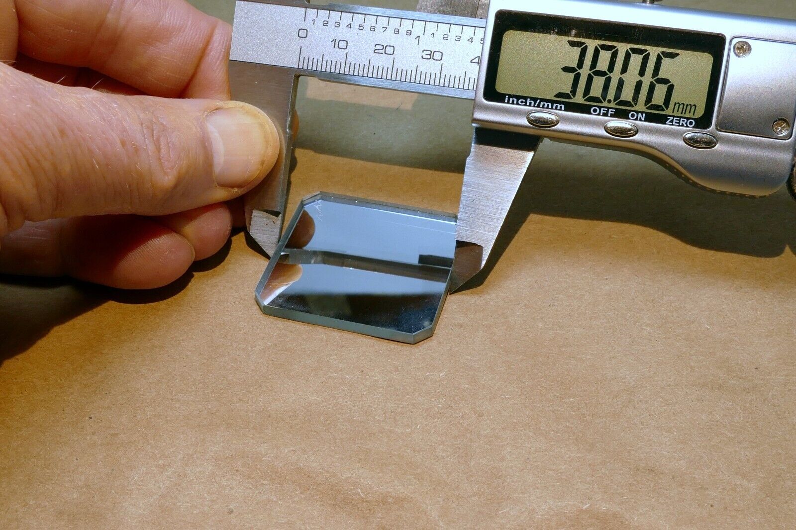 1.5" Diameter 0.12" thick First Surface Mirror Optical flat