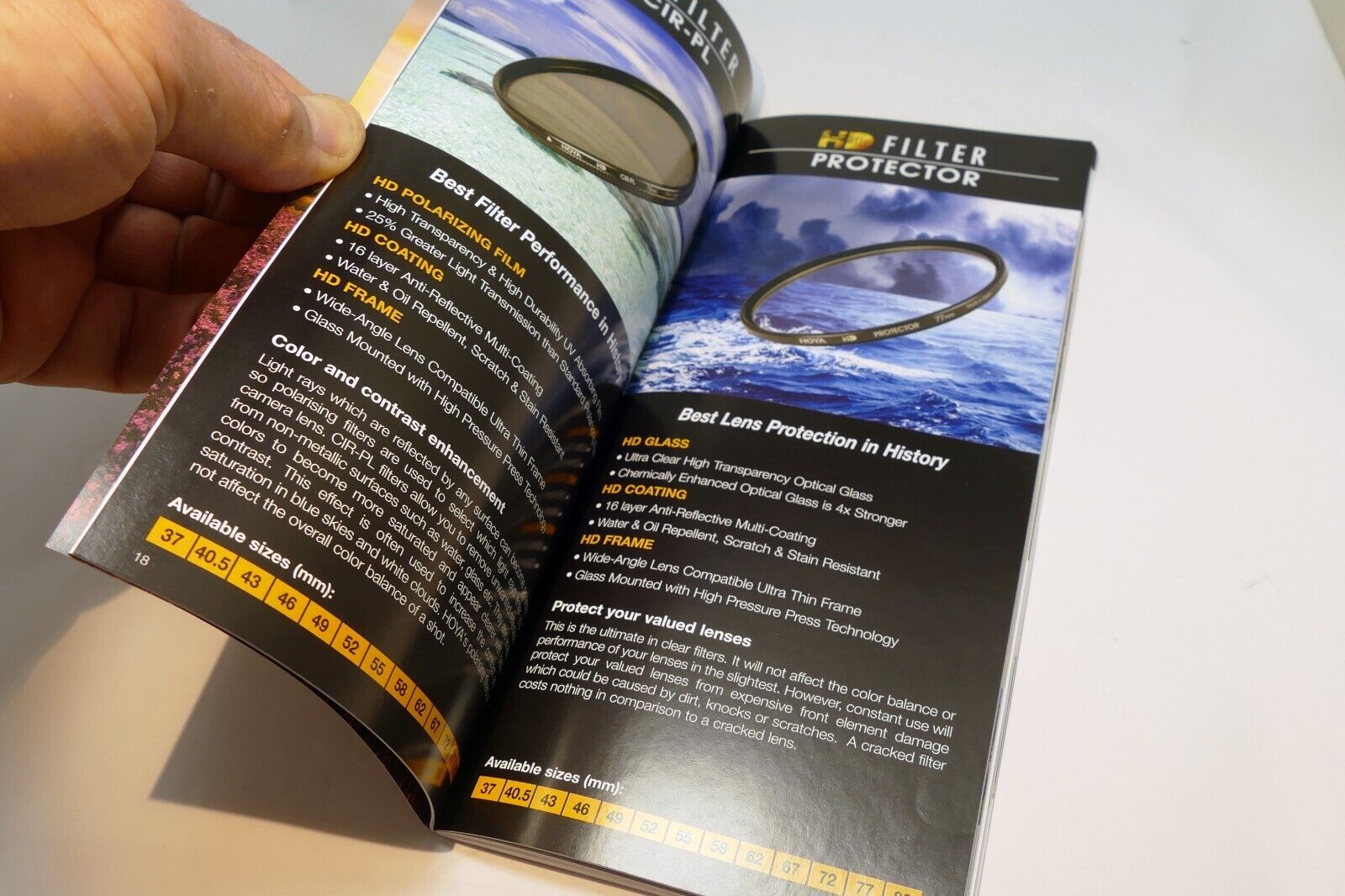 Hoya Filters Sales Brochure Accessory guide CPL Nano ND 2016