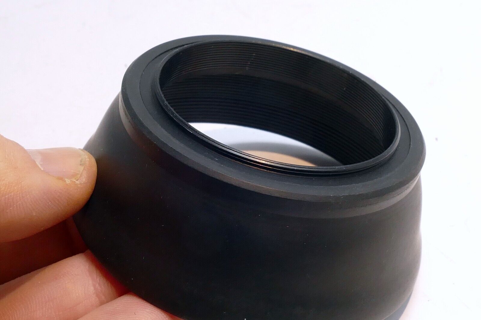 52mm Rubber Double Threaded Collapsible  Lens Hood Shade for 50mm f1.4