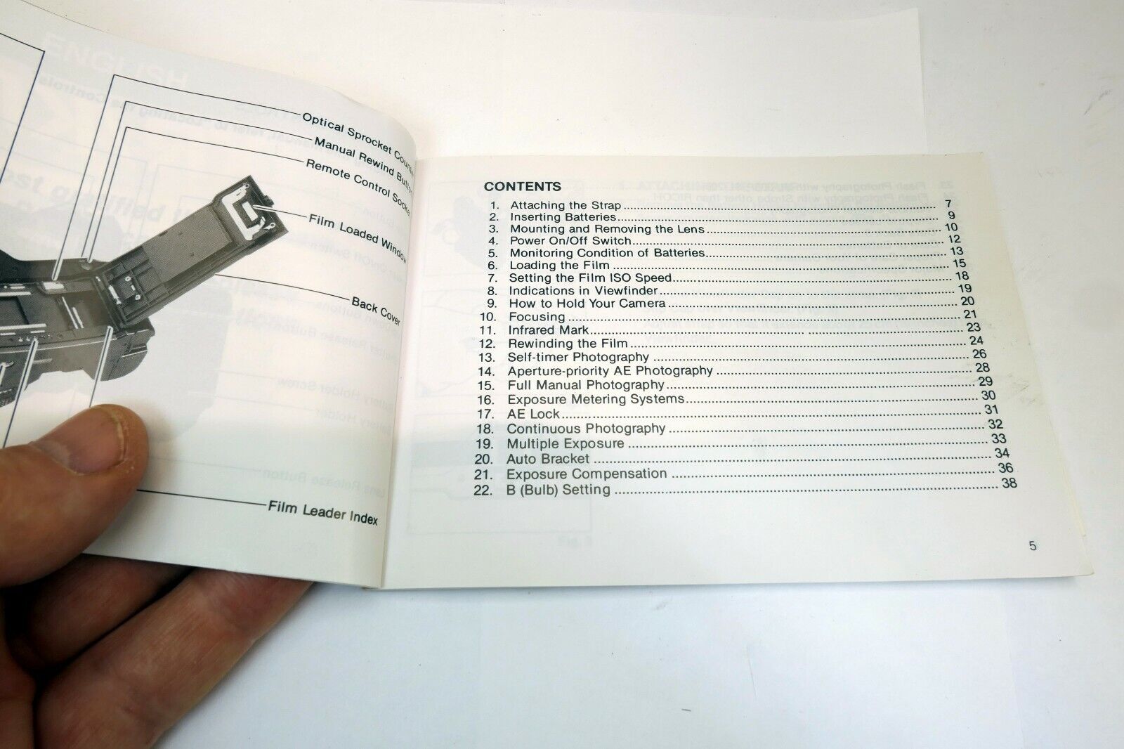 Ricoh XR KR-10M Camera Guide Owner's Manual English Espanol E ES