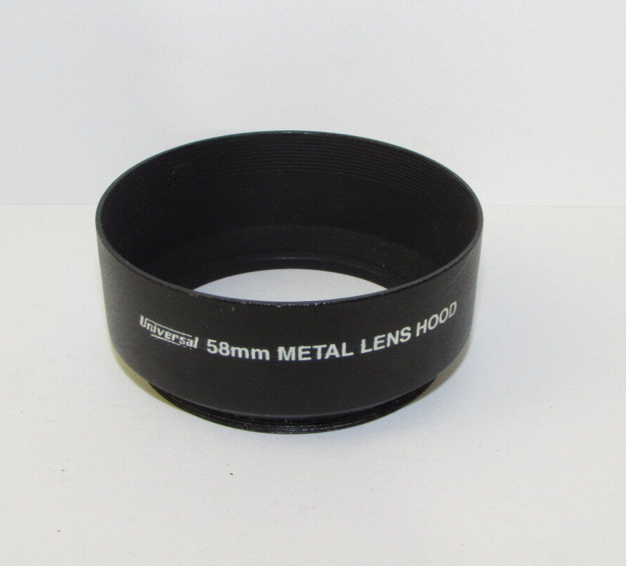 Metal Universal 58mm Metal Lens Hood screw in telephoto 85mm 105mm lenses B10342