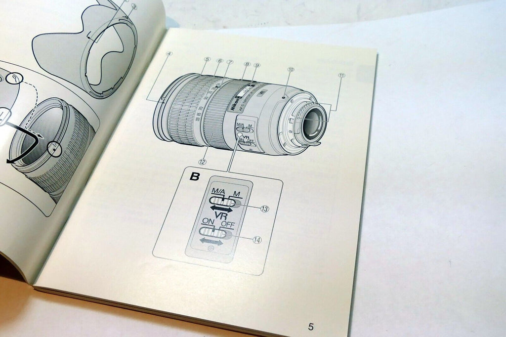 Nikon AF-S VR Nikkor 24-120mm f3.5-5.6G IF  Lens Manual GUIDE