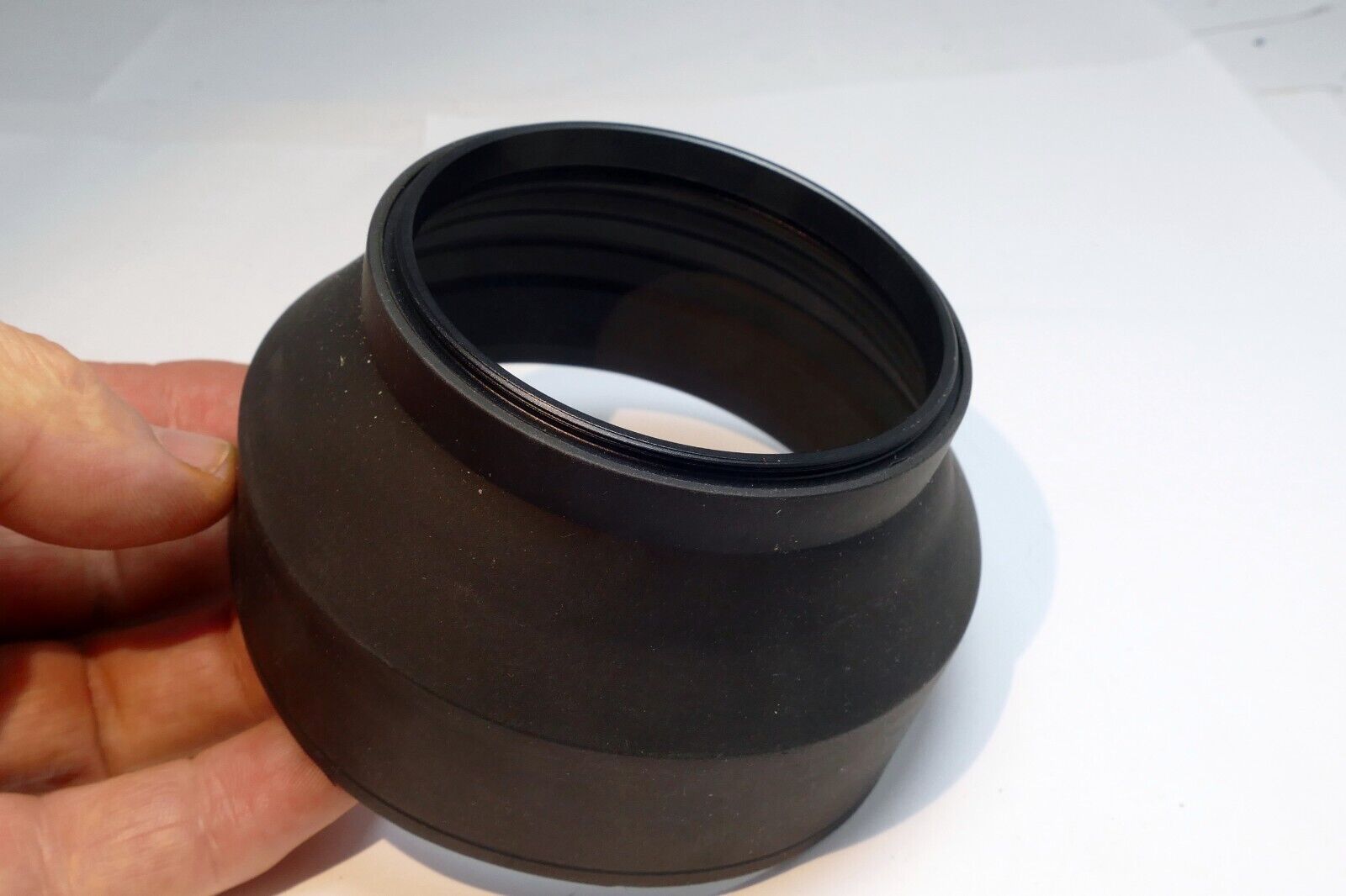 72mm rubber lens hood 3-way collapsible double threaded wide angle telephoto