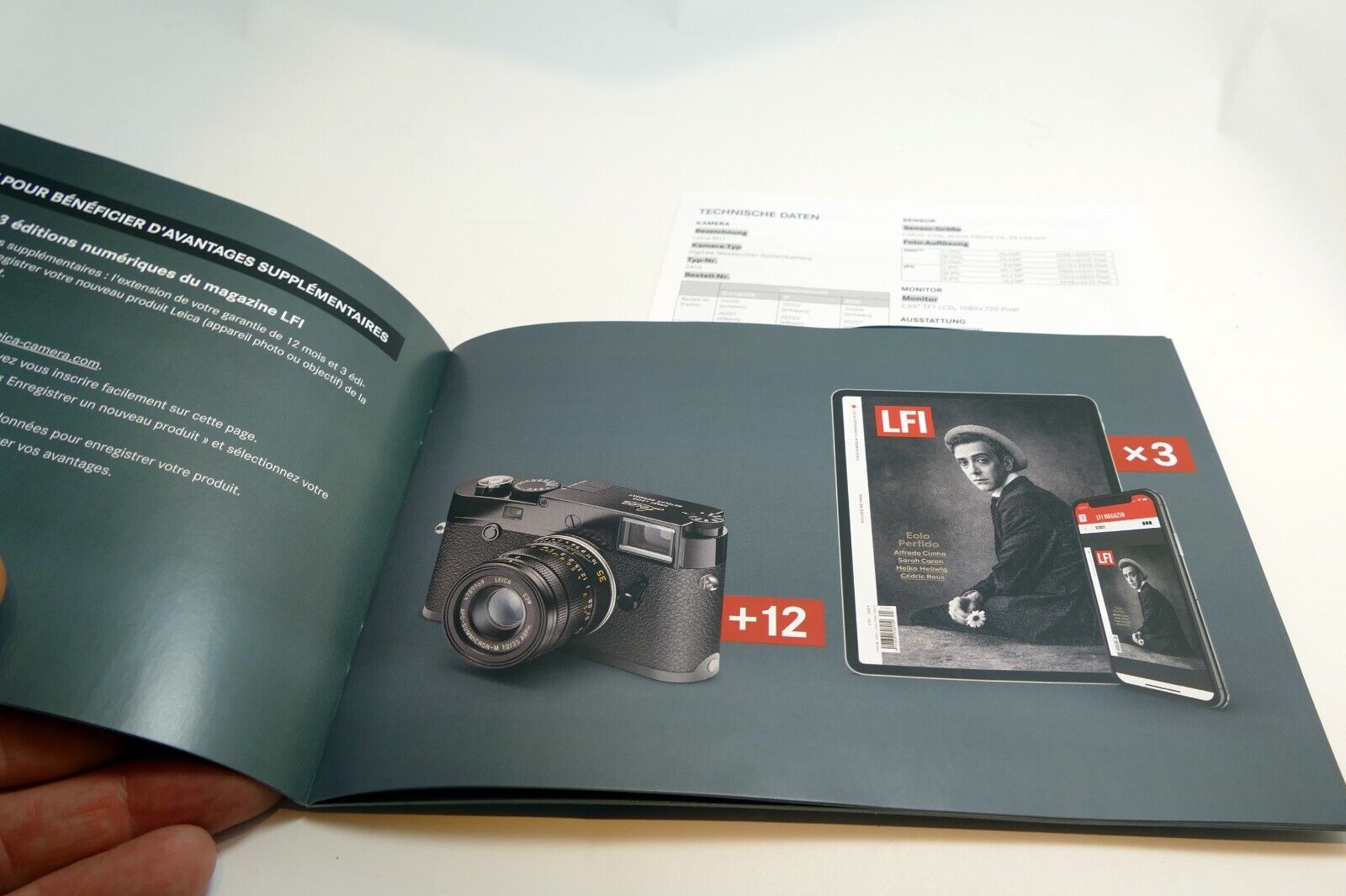 Leica M11 Camera  Information warranty guide 20200 black