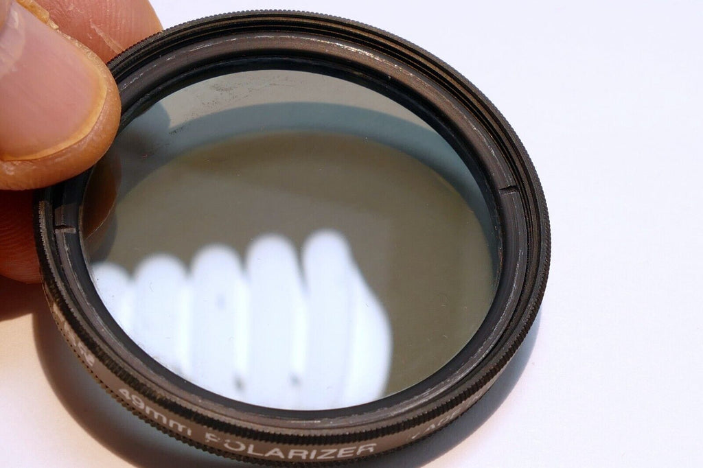 Tiffen 49mm Lens Filter  Polarizer PL Linear  made in USA