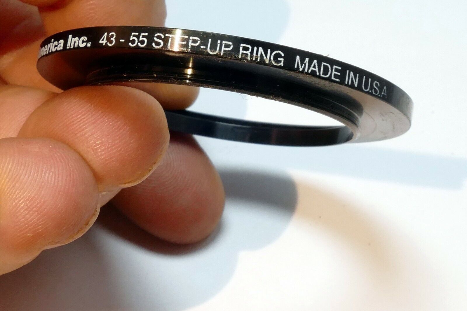 Olympus 43mm to 55mm Step-up ring Metal adapter double threaded