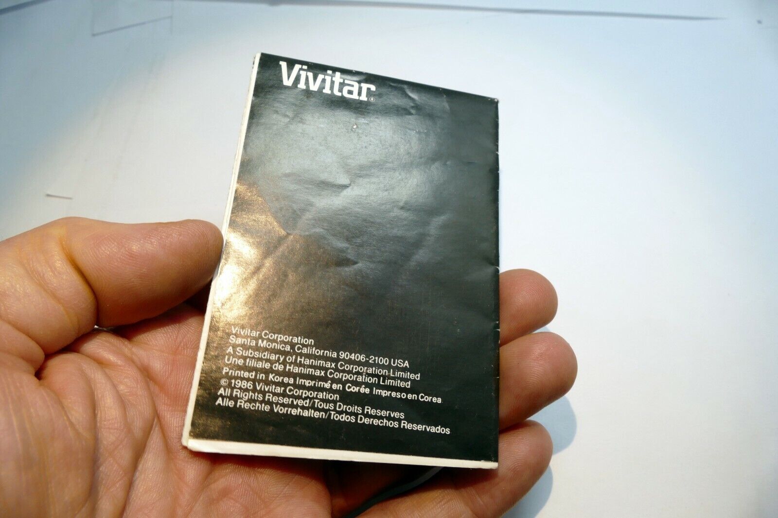 Vivitar 2000 flash Instruction Owner's Sheet  Guide