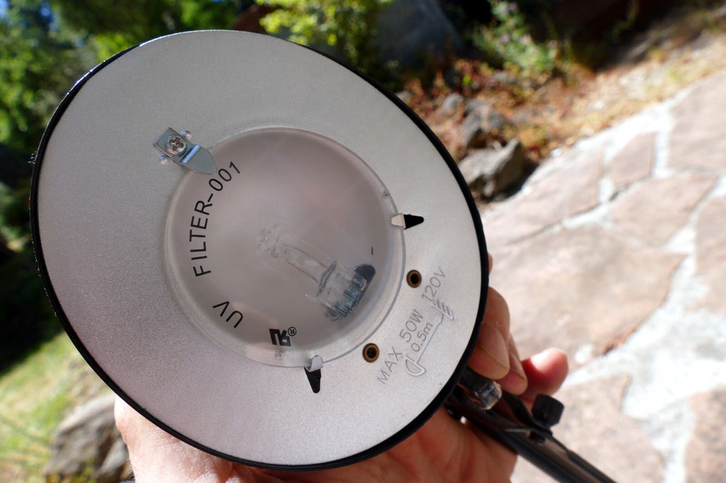 Crane Light  - 50Watt Brightness with UV filter - Black free ship USA