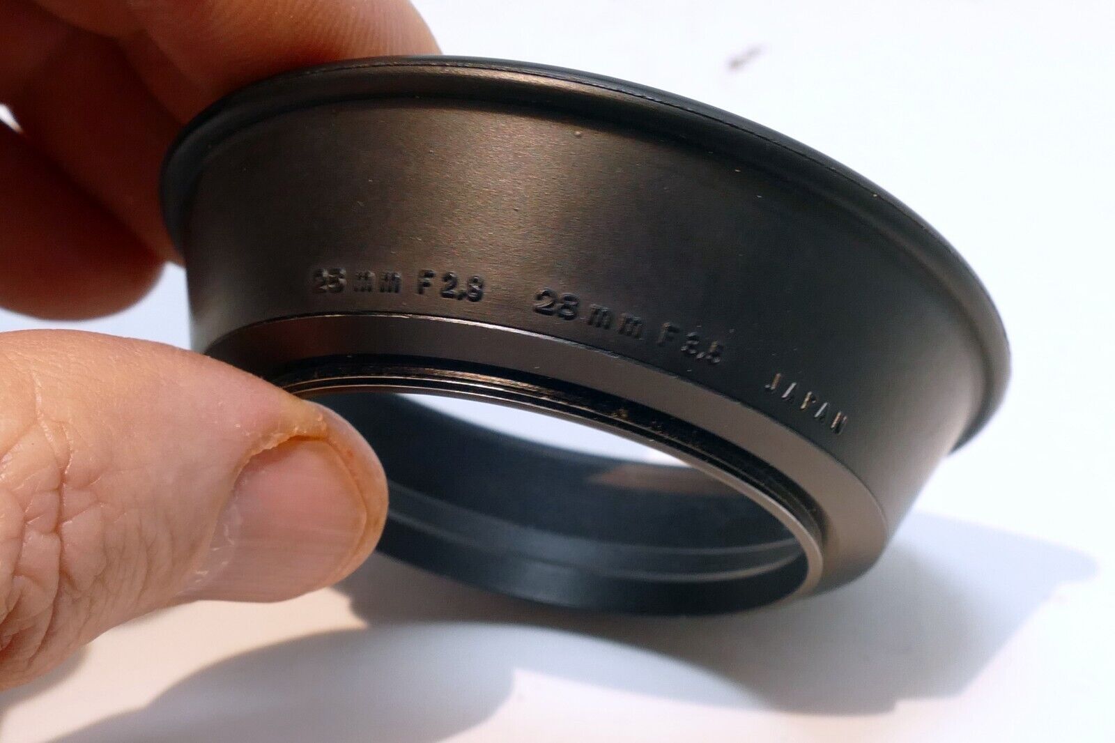 49mm Olympus OM 28mm f2.8 f3.5 lens Rubber hood shade for - OEM Genuine Zuiko