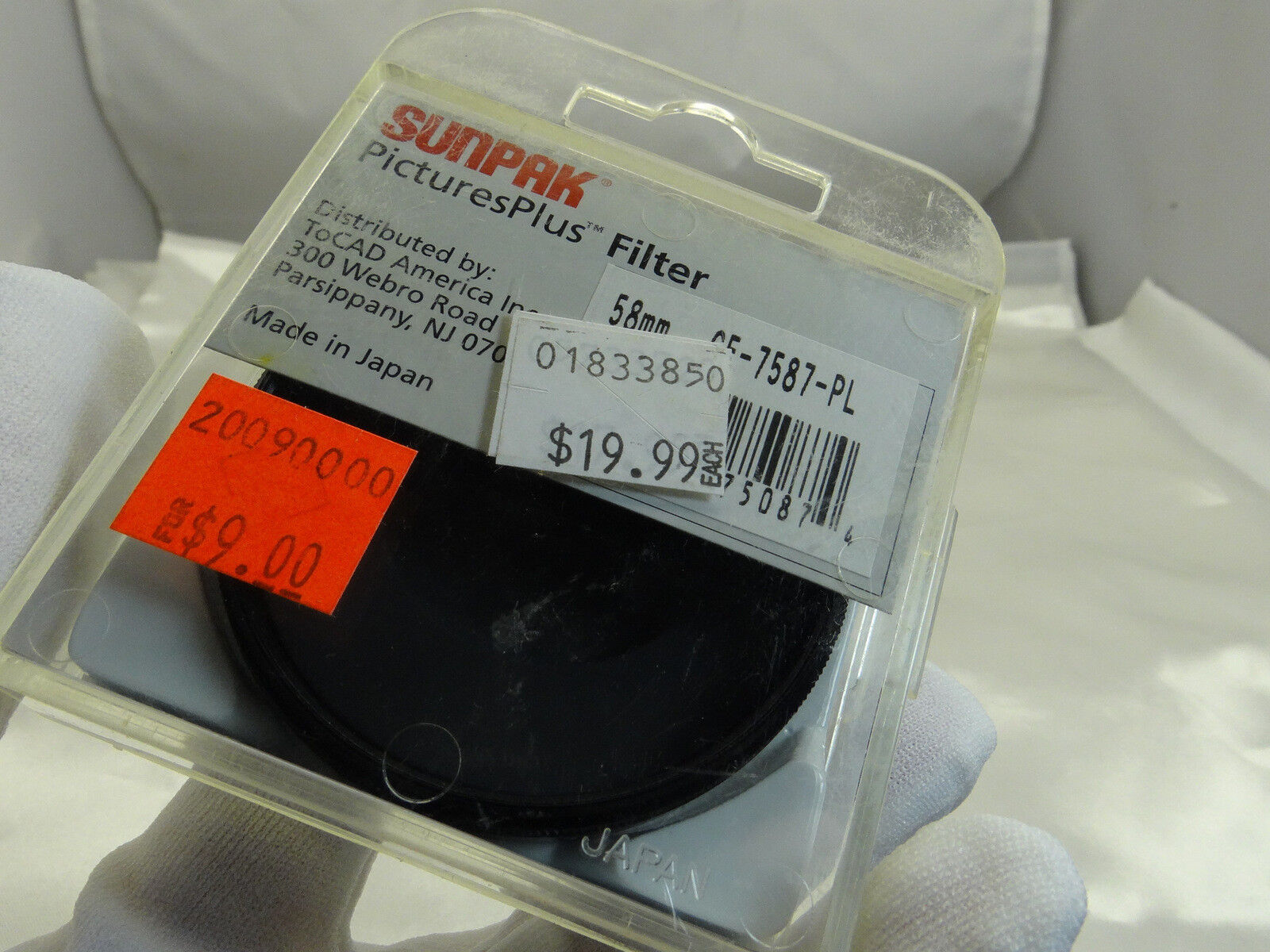 Sunpak 58mm PL Polarizing Camera Lens Filter Polar