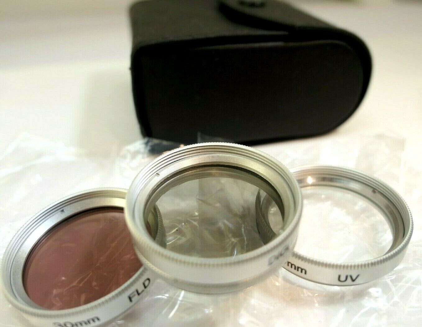 Digital FL-D UV PL glass lens Filter 30mm threaded pack of three kit set of 3
