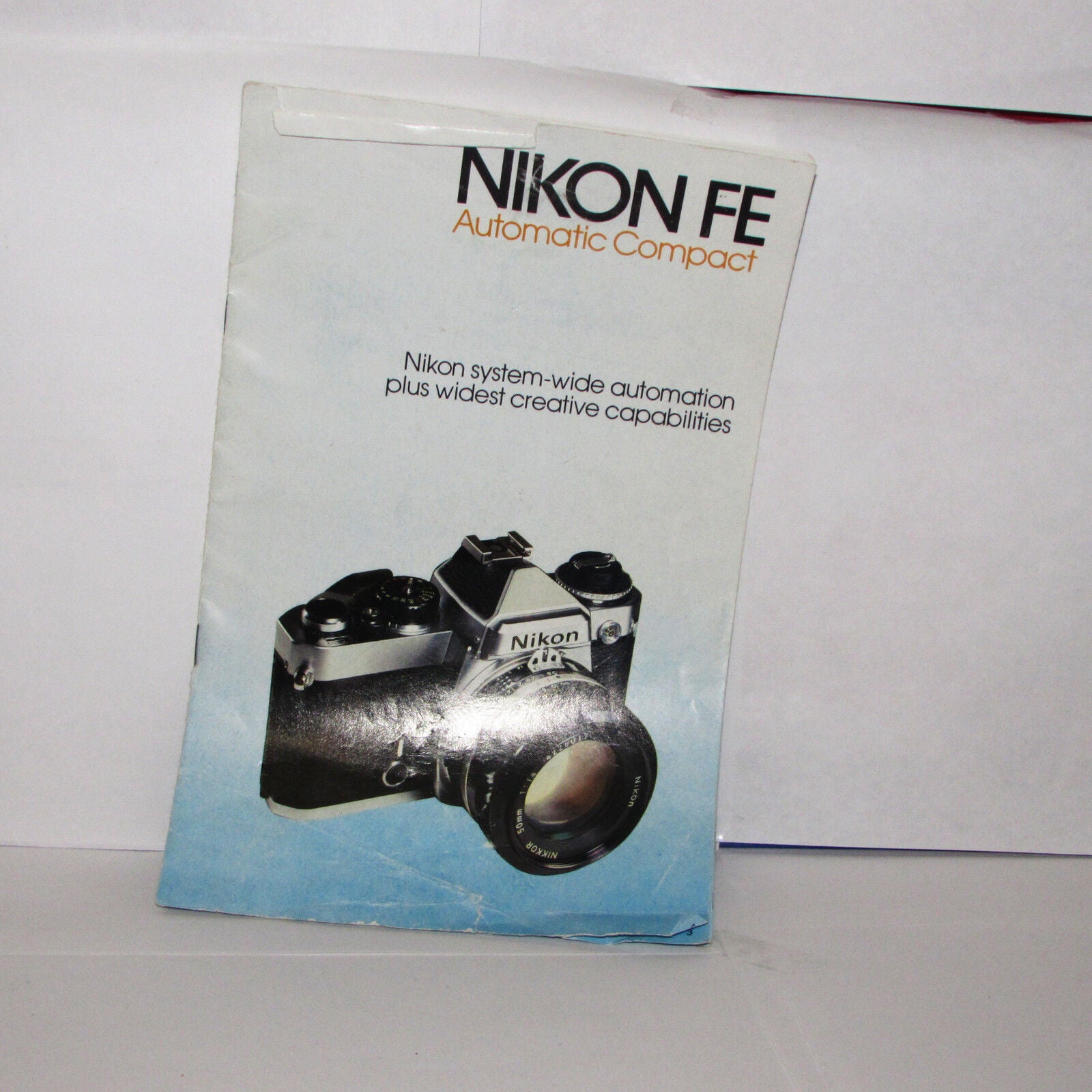 Used Nikon FE Automatic Compact camera Guide Brochure 1981 Printed USA O31215