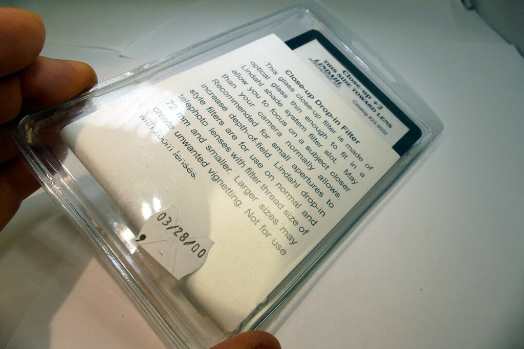 Close-up +2 Macro lens Filter drop in square 3X3" for Lindahl specialties