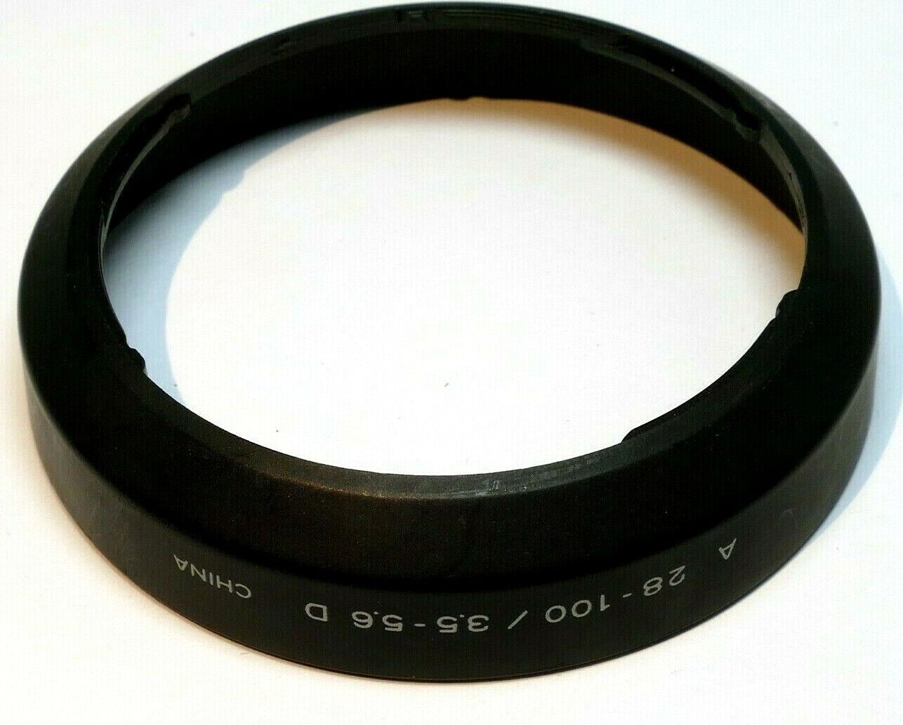 Minolta A 28-100mm  Lens Shade Hood for   f3.5-5.6 D  AF Lens