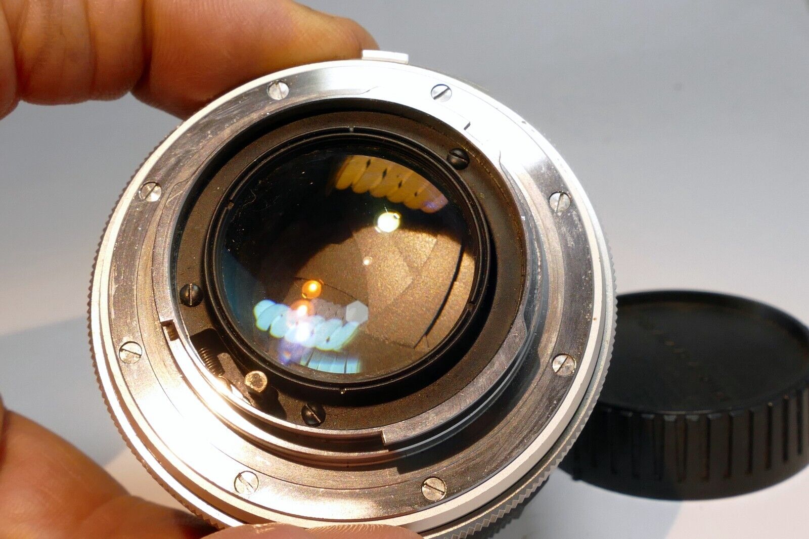 Minolta  58mm f1.4 Lens manual focus MC Rokkor-PF  w/ fungus AS IS PARTS