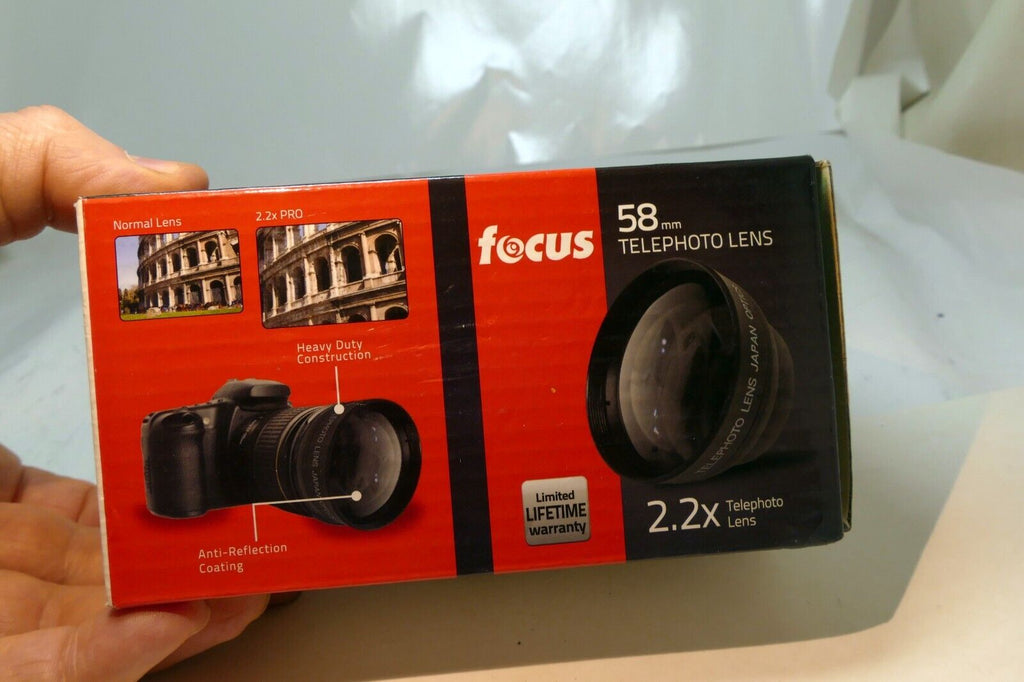 Focus HD  0.43X & 2.2X Tele AUX Wide angle 58mm Lens for 18-55mm IS EF