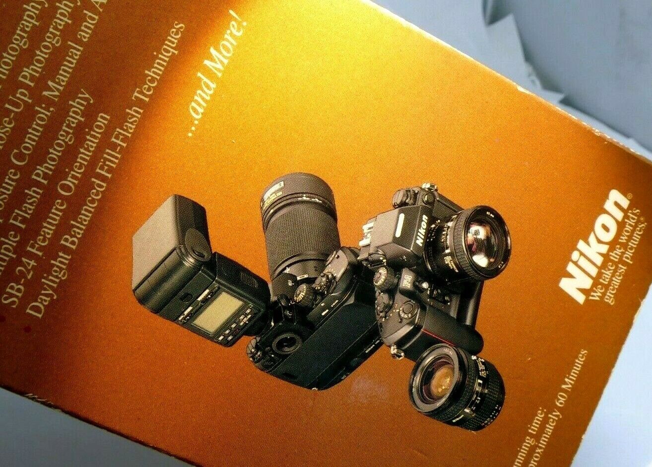 "HOW TO GET THE MOST FROM NIKON SB-24 SPEEDLIGHT" INSTRUCTIONAL VHS VIDEO TAPE