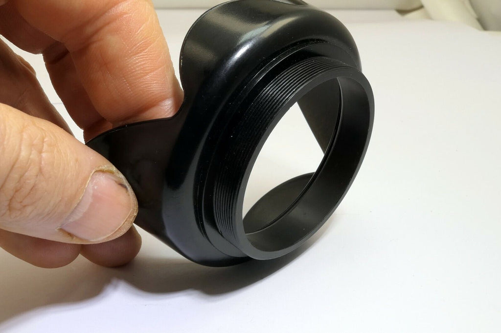 52mm threaded Petal tulip Lens Hood  Missing retaining ring - works