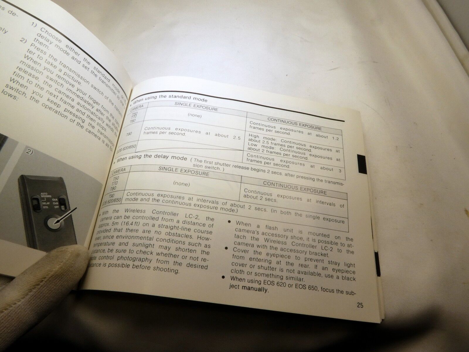 Canon LC-2 Wireless Controller Instructions Manual Guide EN FR SP GR