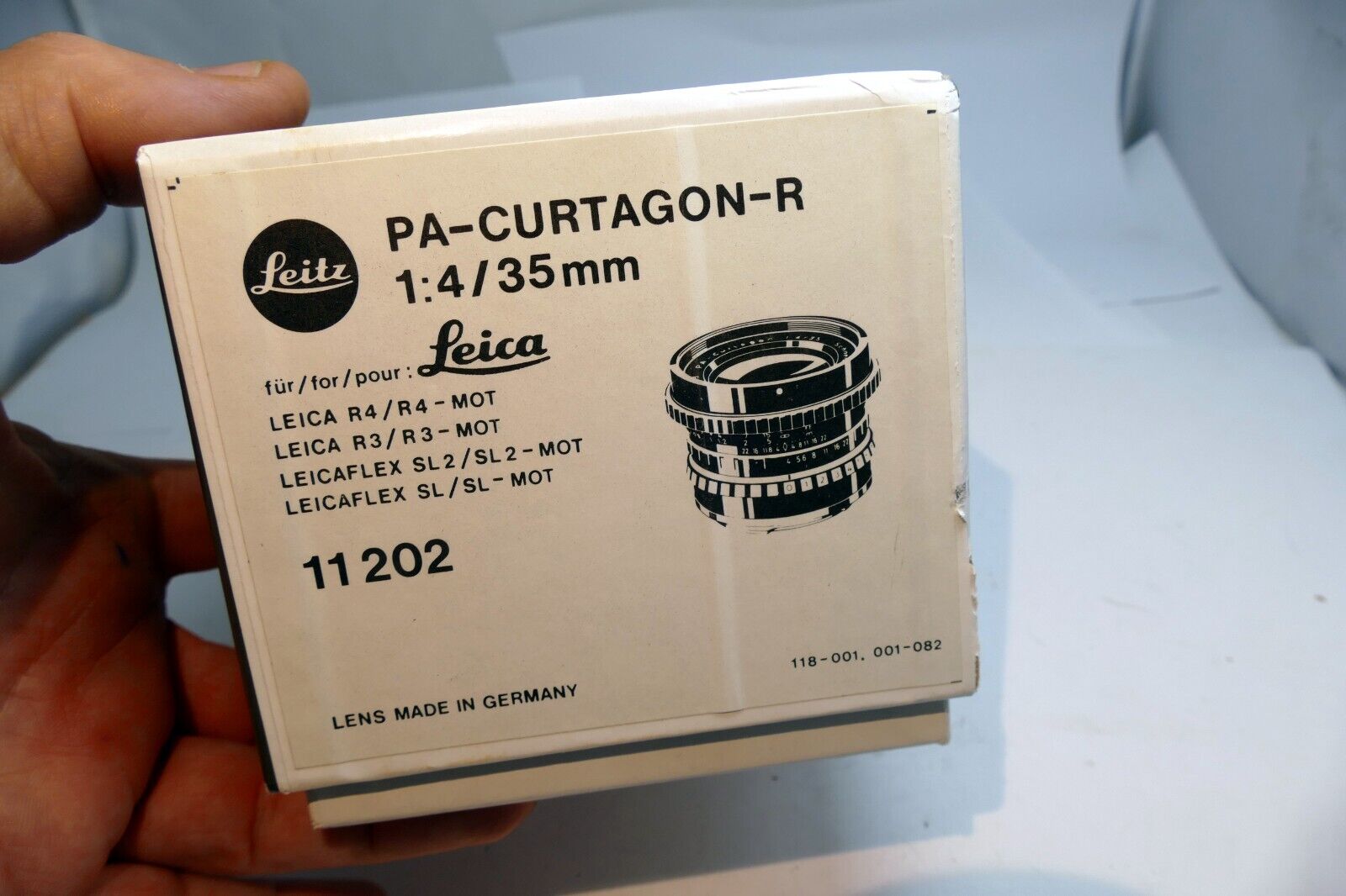 Empty Box for Leica PA-Curtagon-R 35mm f4  Lens 11202 Shift