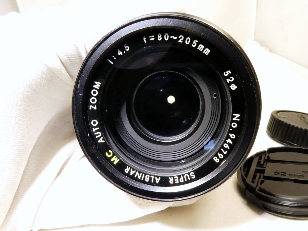 Albinar 80-205mm f4.5 manual focus Zoom Lens for MD constant aperture