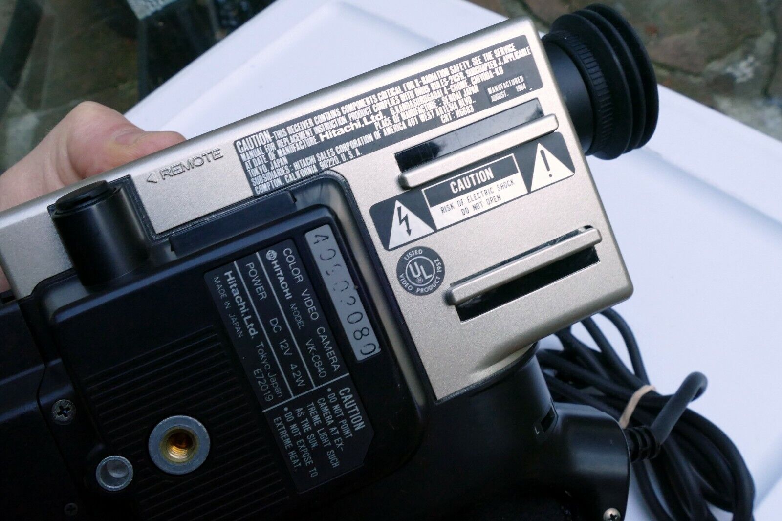 Hitachi VK-C840 Color Video camera 8.5-51mm f1.2 lens  - AS IS not tested