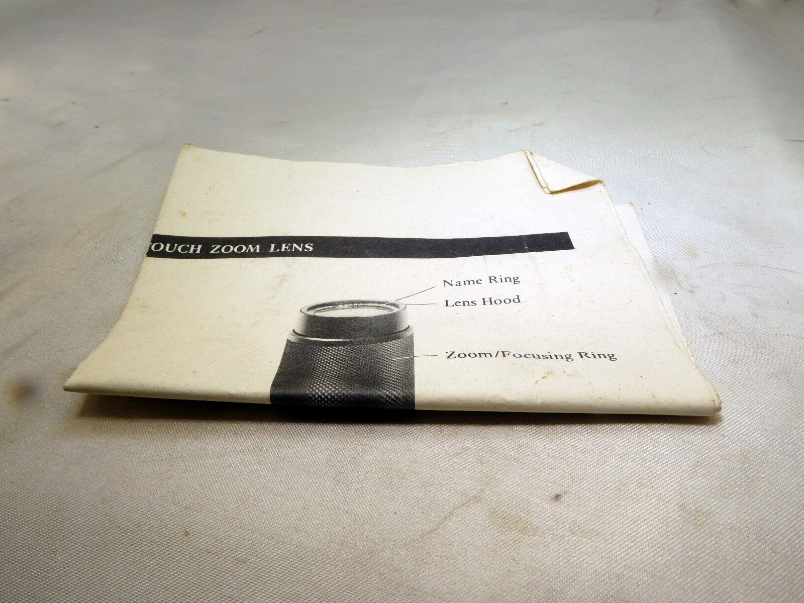 Instructions for 80-205MM F/4.5 LENS macro touch manual guide