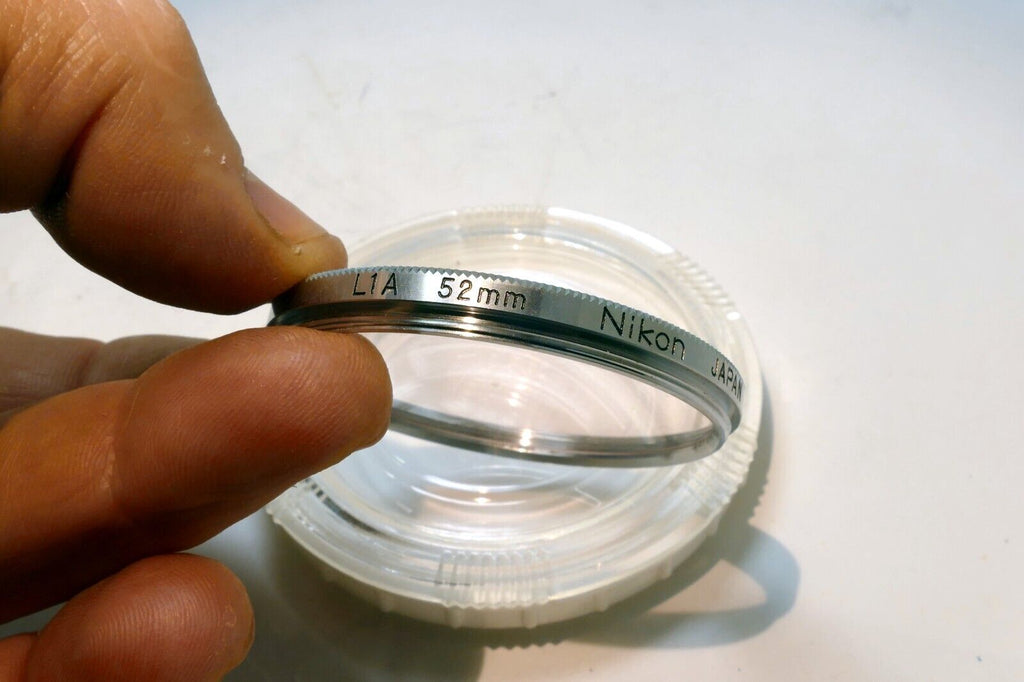 Nikon L1A 52mm Skylight Sky filter with damaged coating Nippon Kogaku Tokyo