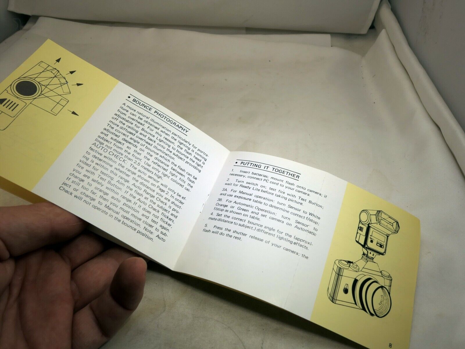Computer Automatic Eletronic Flash Guide Owners Manual Instructions  English E