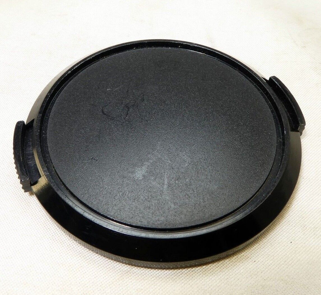 58mm Lens Front Cap Black Plastic snap on type made Hong Kong