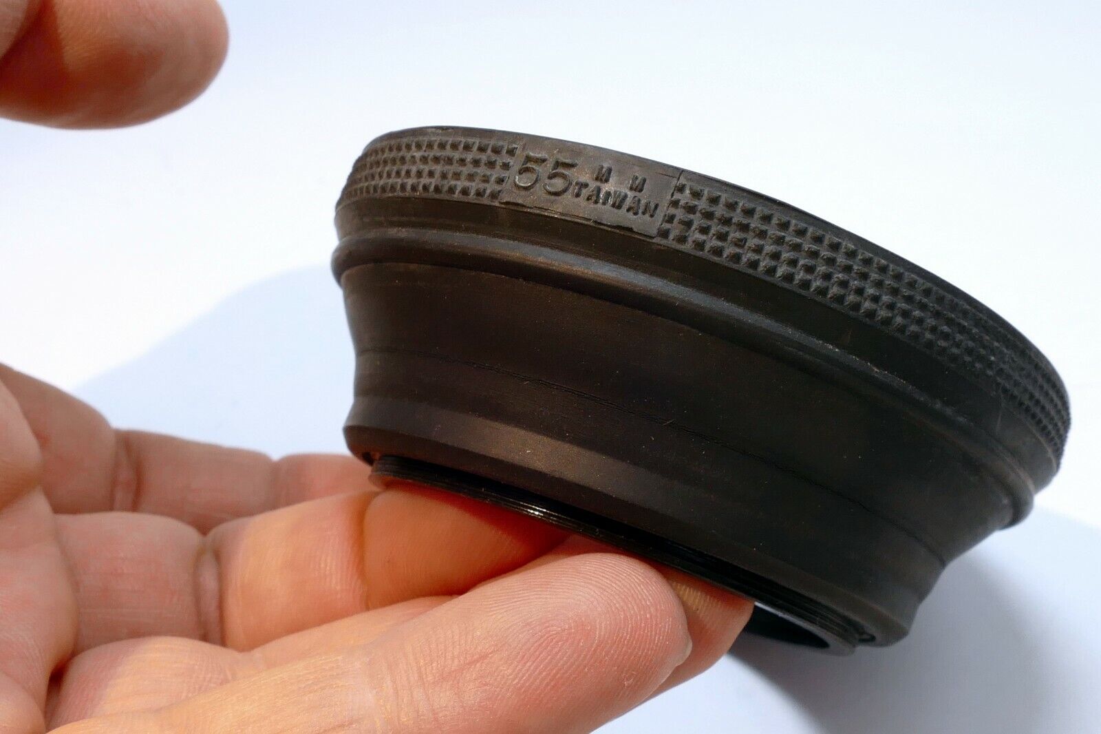 55mm Rubber Collapsible Lens Hood Shade Telephoto 80-200mm  double threaded