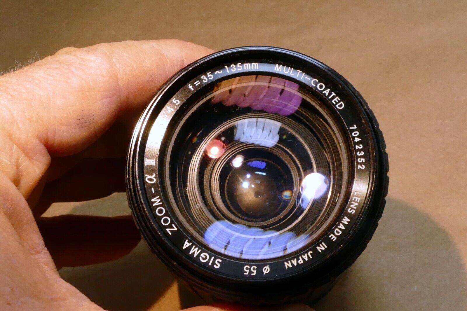Sigma 35-135mm f3.5-4.5 MD Lens for Minolta - Parts or Repair W/ Haze NOT WORKIN