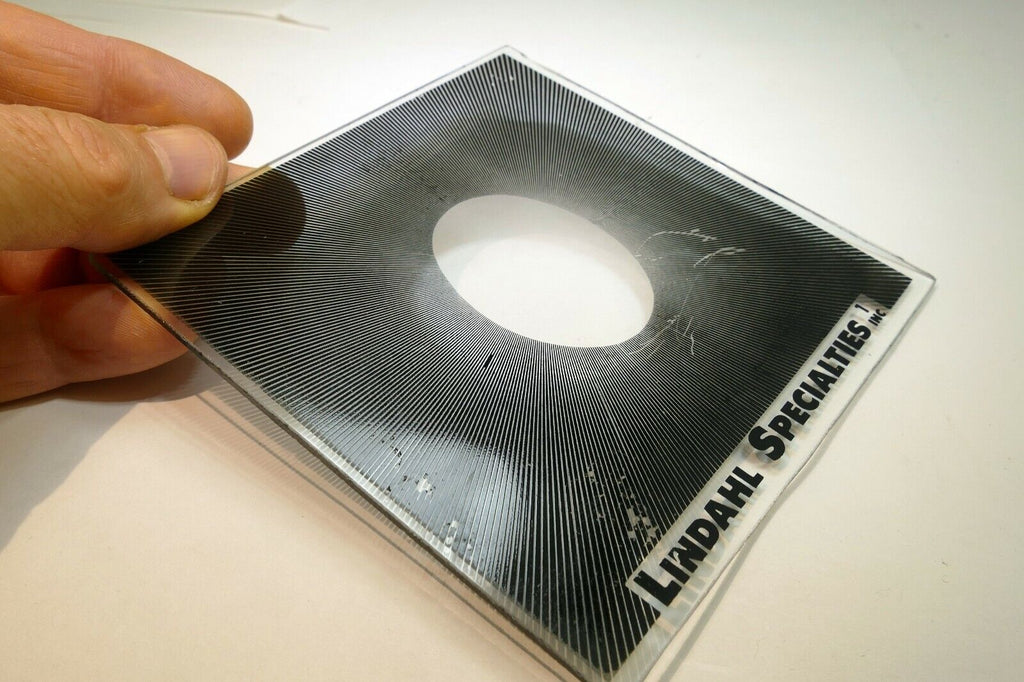 Lindahl 4.5X4.5" Center Spot Oval Neutral Density Vignette Glass Filter 