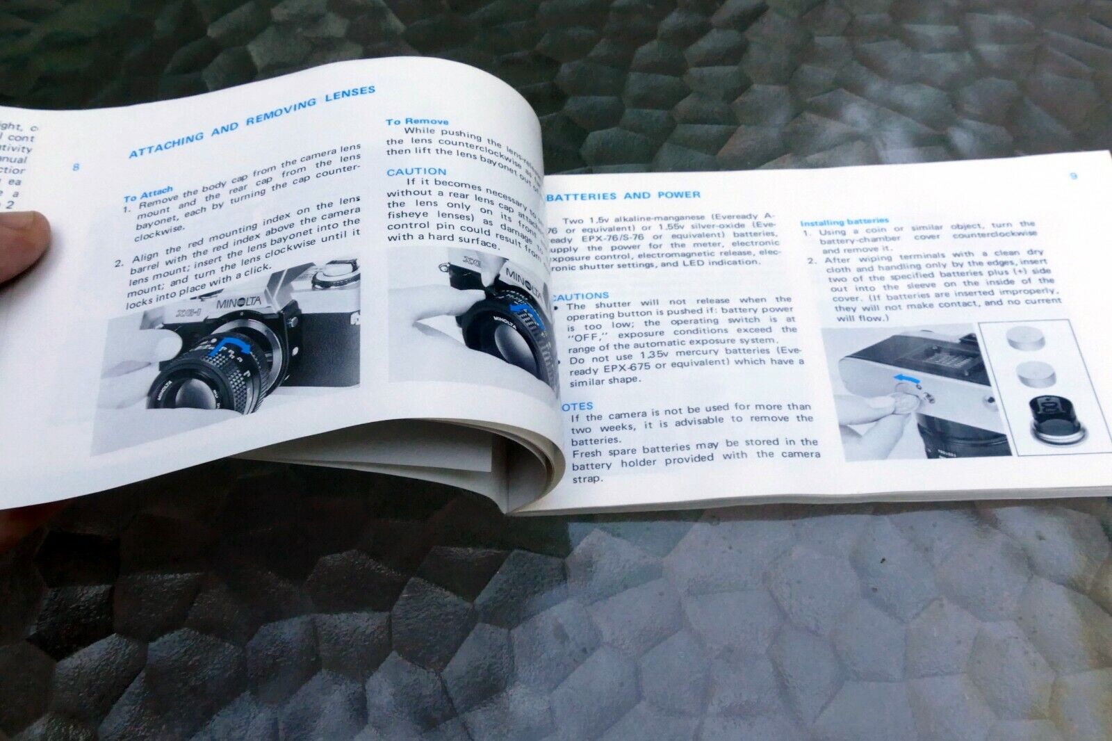 Minolta XG-1 (n) camera Owner's Instruction manual guide E English
