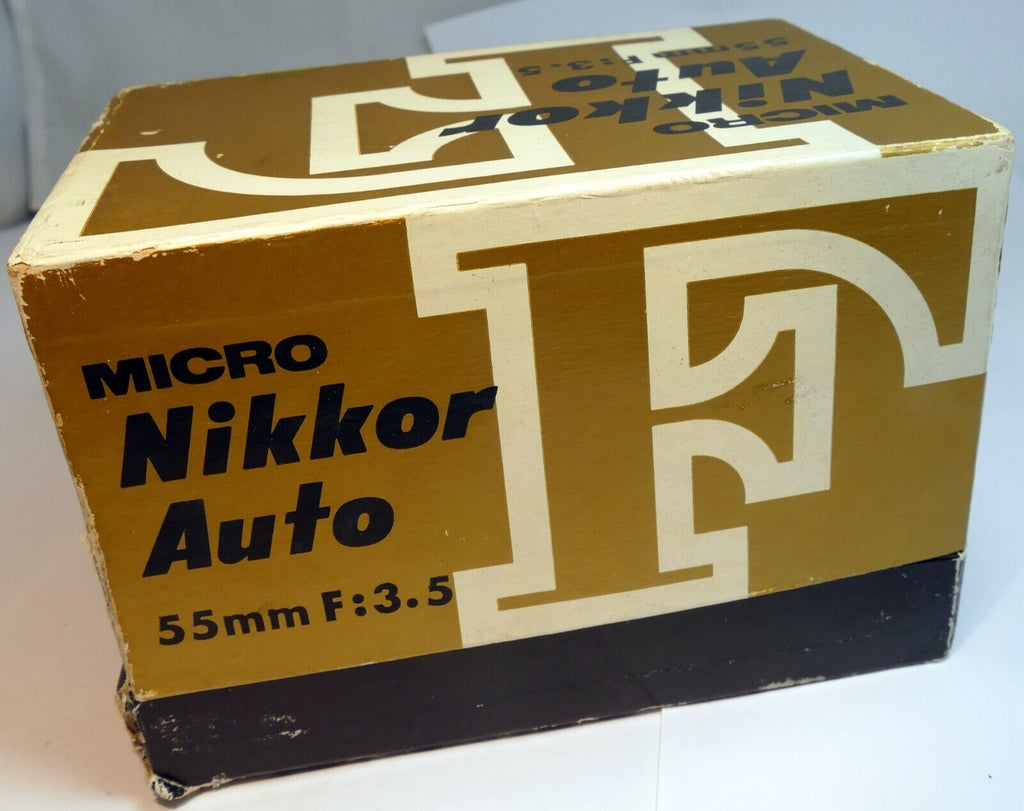 Empty Box for  Nikon Micro Nikkor 55mm f3.5 F Non Ai lens  ( an empty box only)