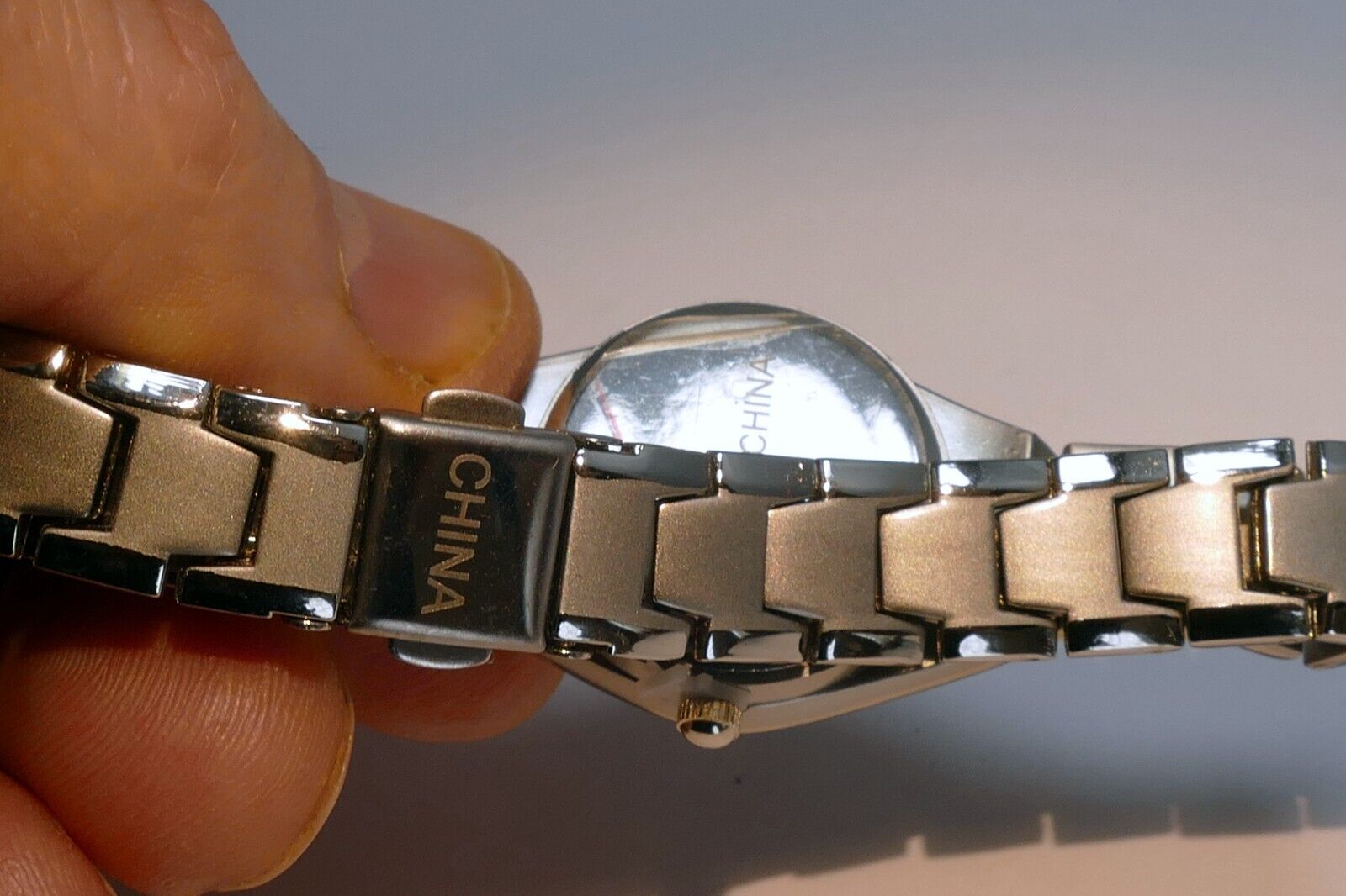 Ladies Black/Silver Tone Quartz Arabic Numerals Watch - Needs Battery