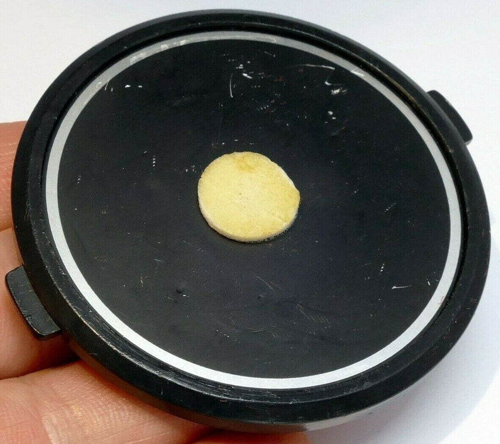62mm Lens Front Cap Made in Taiwan plastic snap on white rim