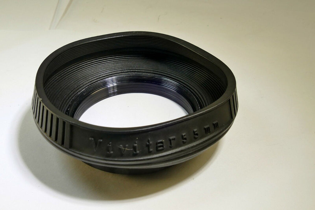 55mm screw in Vivitar Rubber Lens Hood Shade  (poor conditon)