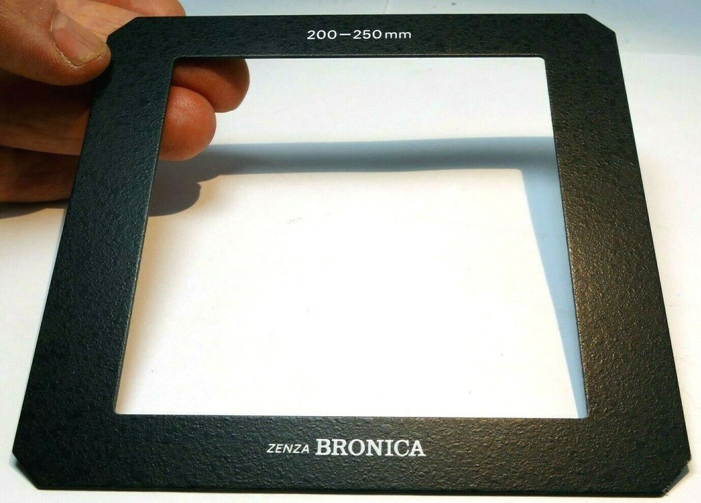  Zenza Bronica Medium Camera Frame 200-250mm for bellows hood 12X11cm