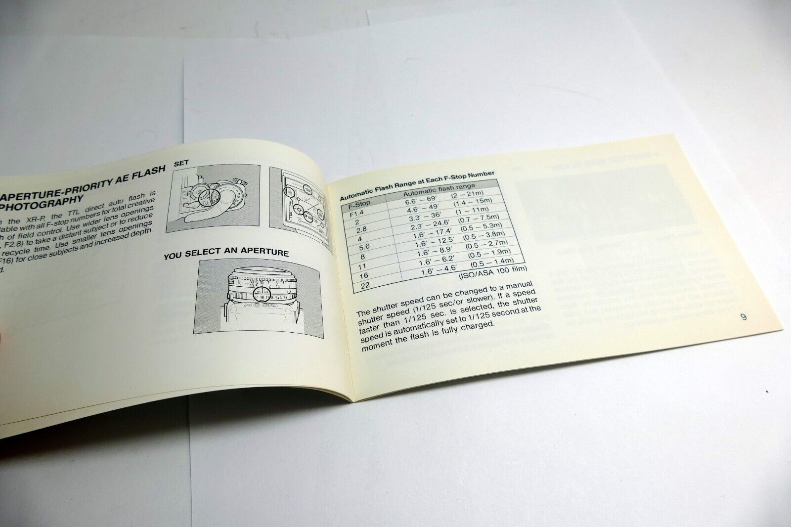 Ricoh XR Speedlight 300P Flash  Instruction Manual / User Guide EN - genuine OEM