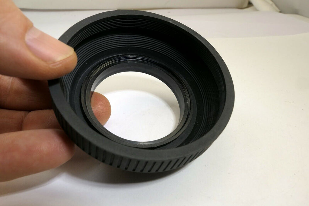 Lens Hood Shade Collapsible Rubber 52mm Telephoto double threaded for 135mm f2.8