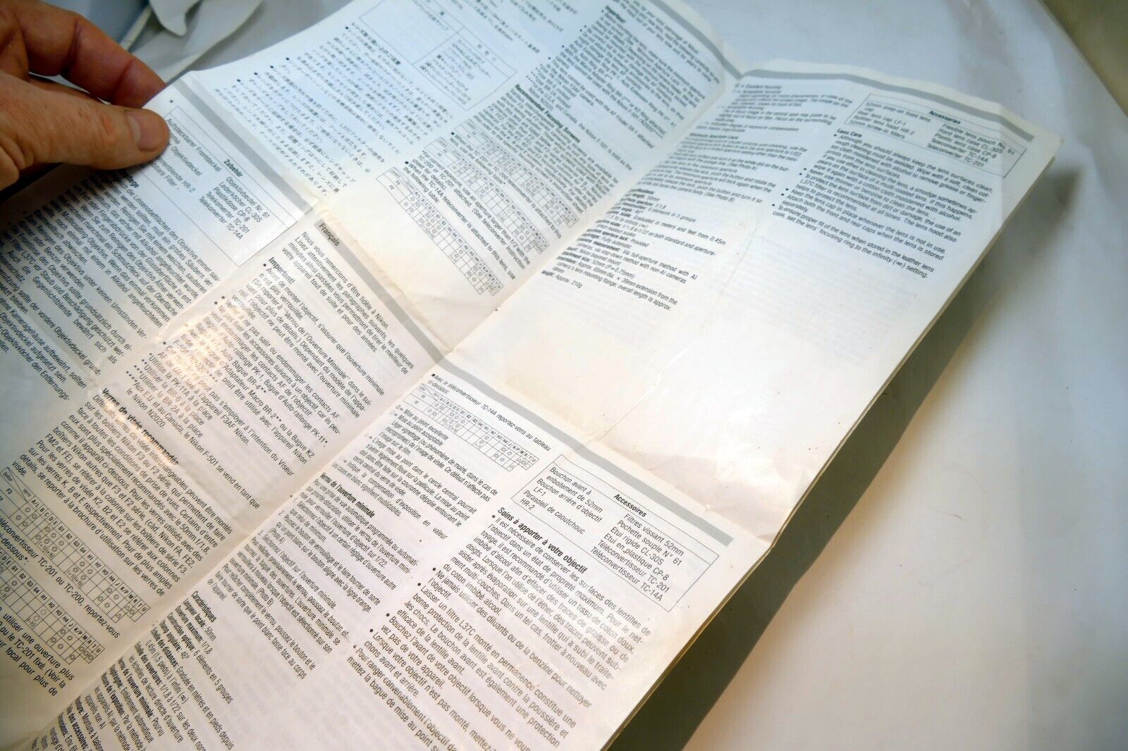 Nikon AF Nikkor 50mm f1.8 Ai-s FLENS Instruction Guide Manual