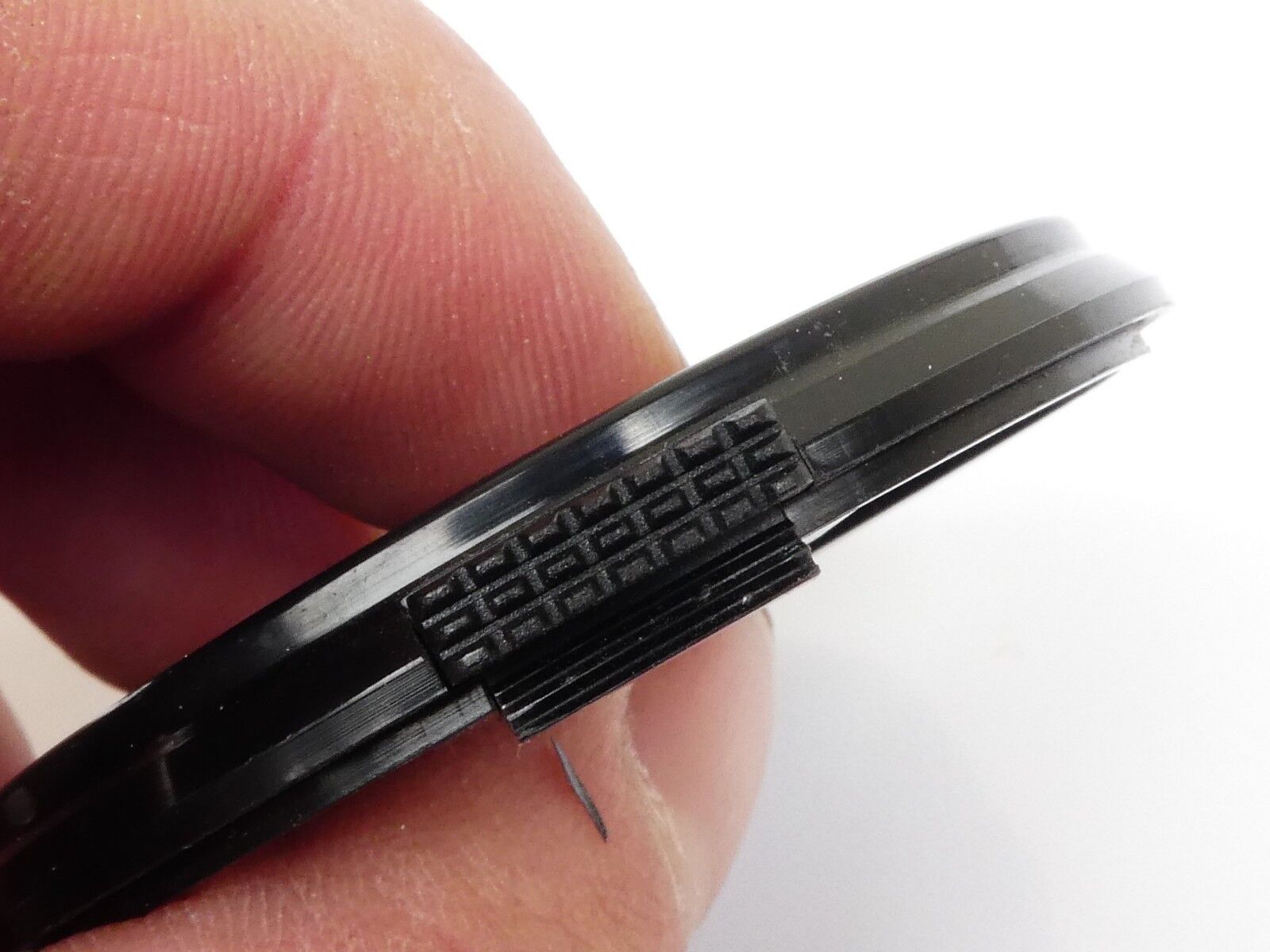 Used Tokina 49mm Lens Front Cap Black snap-on type plastic Japan