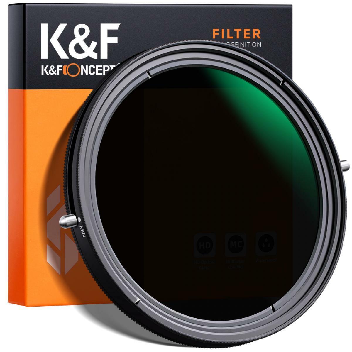 72mm K&F Nano X Circular Polarizer Filter Slim CP-L ND fader NDX2-NDX32 variable