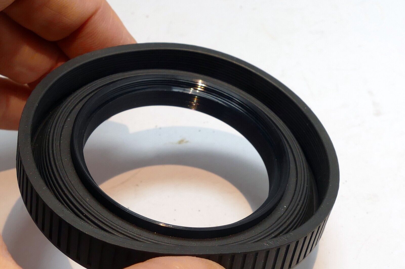 55mm double Threaded Rubber  Lens Hood Shade for  for 50mm f1.4 collapsible
